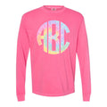Monogrammed 'Tie Dye' Big Print Long Sleeve T-Shirt