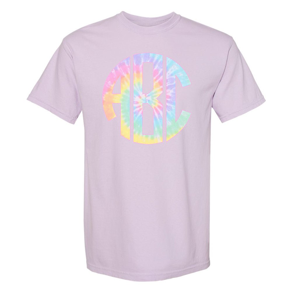 Monogrammed 'Tie Dye' Big Print T-Shirt