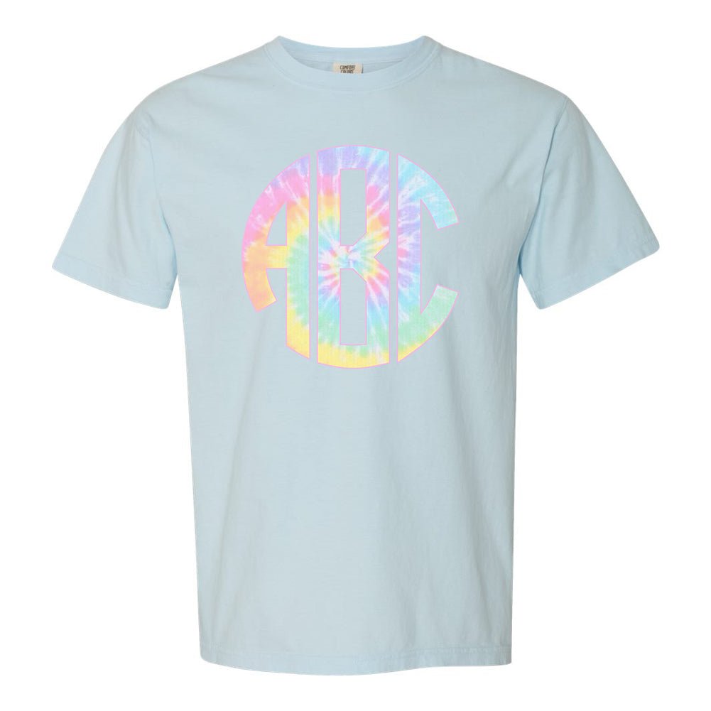 Monogrammed 'Tie Dye' Big Print T-Shirt