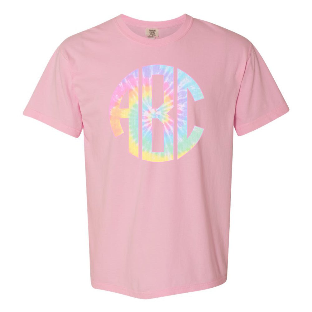 Monogrammed 'Tie Dye' Big Print T-Shirt