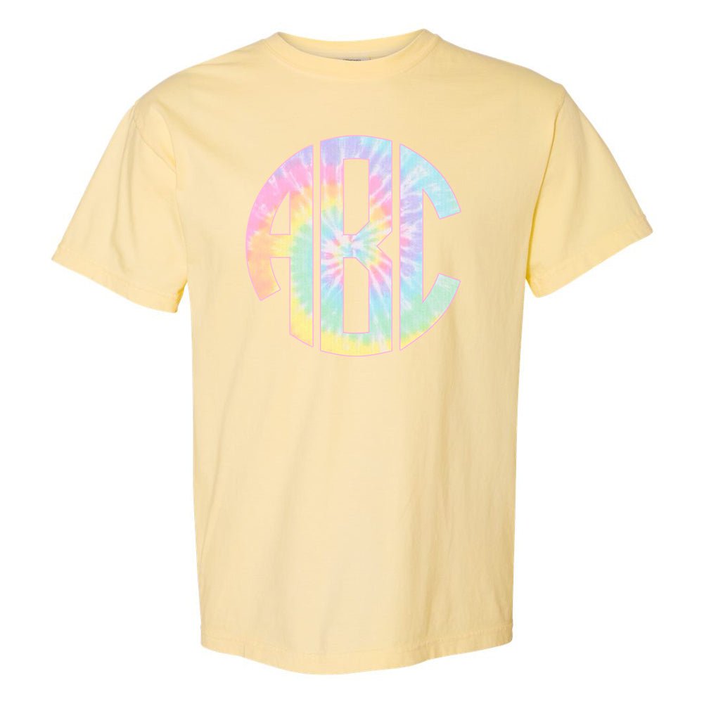 Monogrammed 'Tie Dye' Big Print T-Shirt