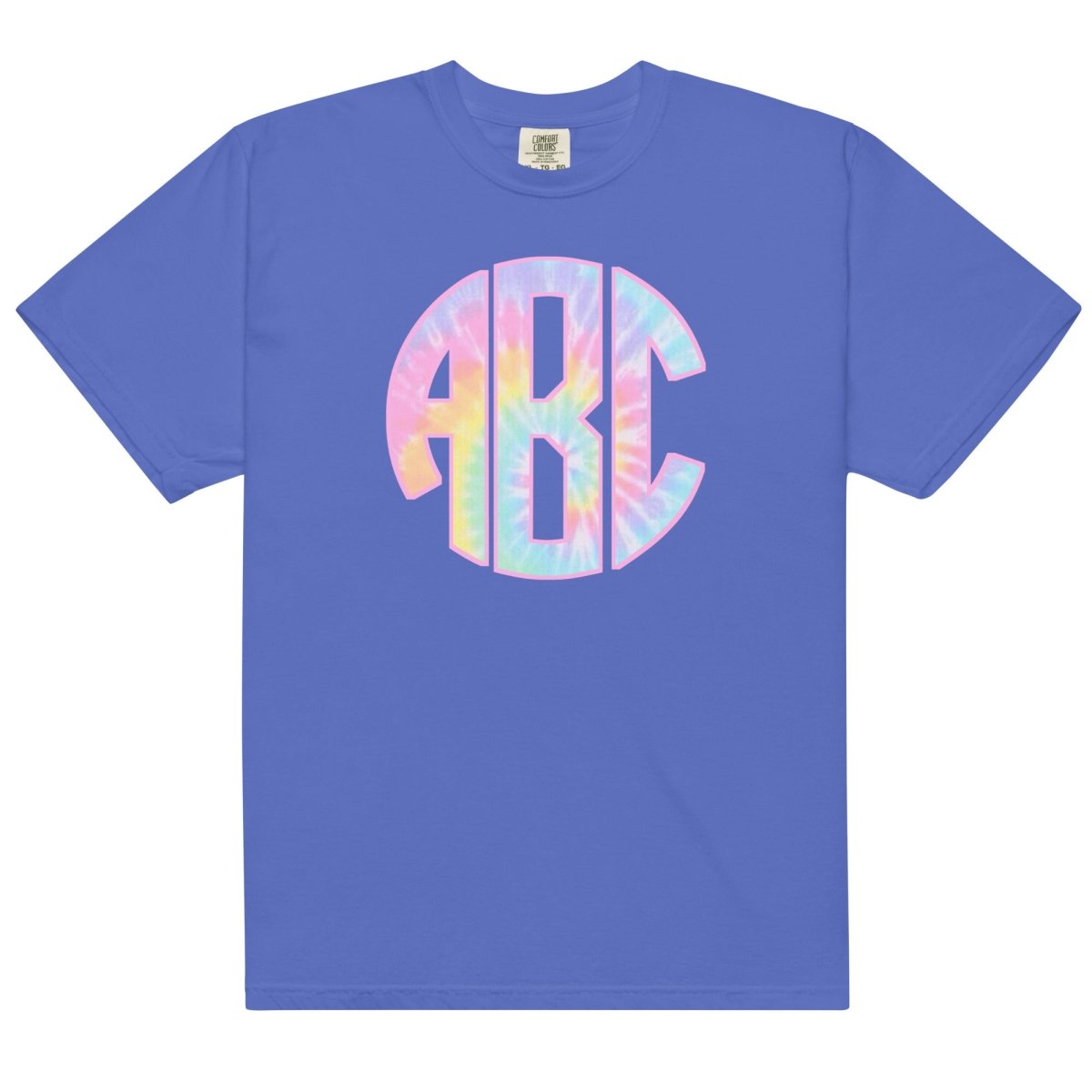 Monogrammed 'Tie Dye' Big Print T-Shirt