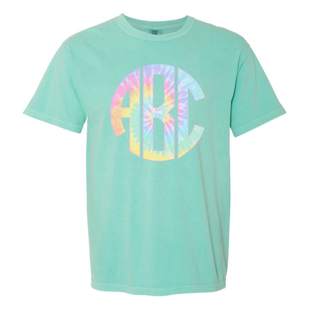Monogrammed 'Tie Dye' Big Print T-Shirt