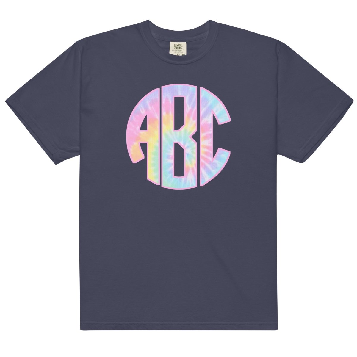 Monogrammed 'Tie Dye' Big Print T-Shirt