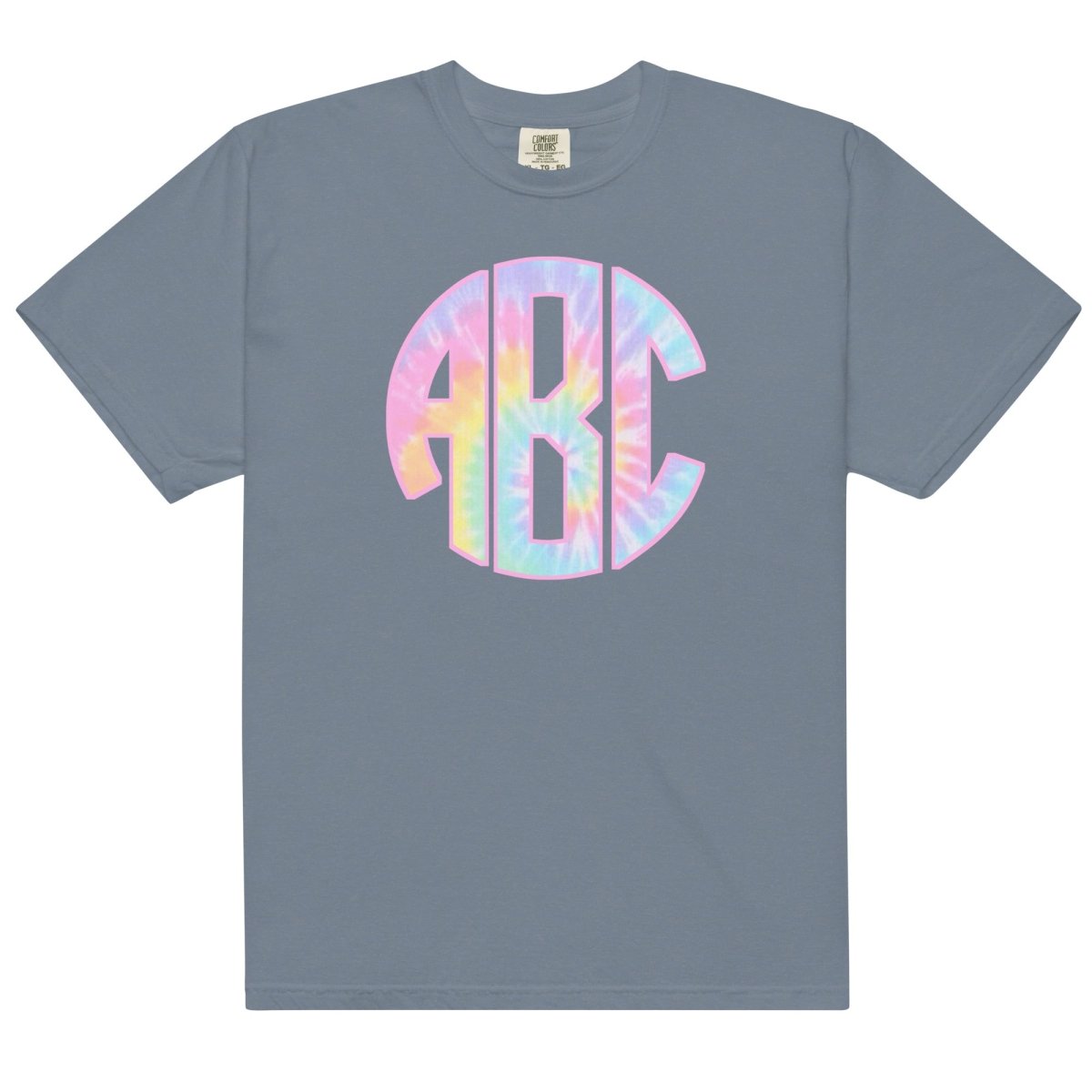Monogrammed 'Tie Dye' Big Print T-Shirt