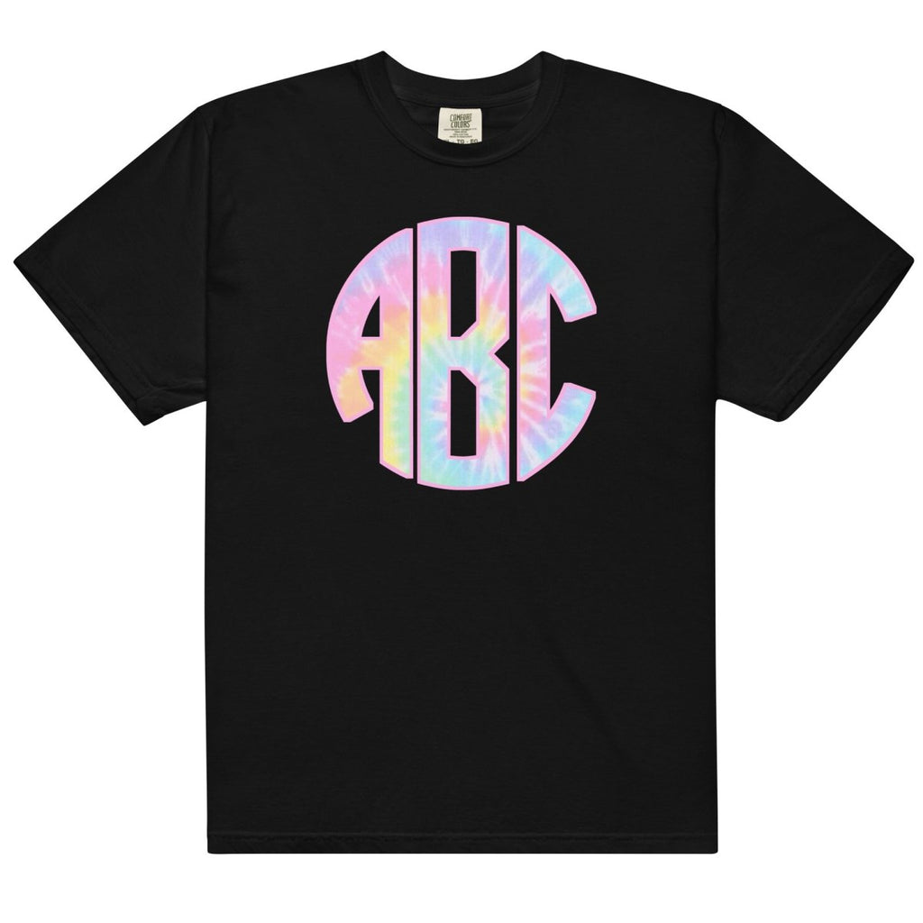 Monogrammed 'Tie Dye' Big Print T-Shirt