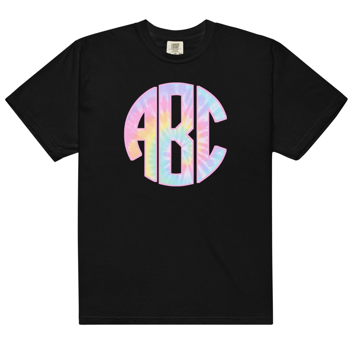 Monogrammed 'Tie Dye' Big Print T-Shirt
