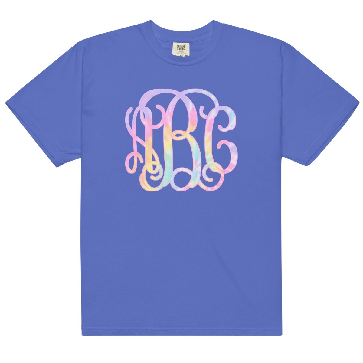 Monogrammed 'Tie Dye' Big Print T-Shirt