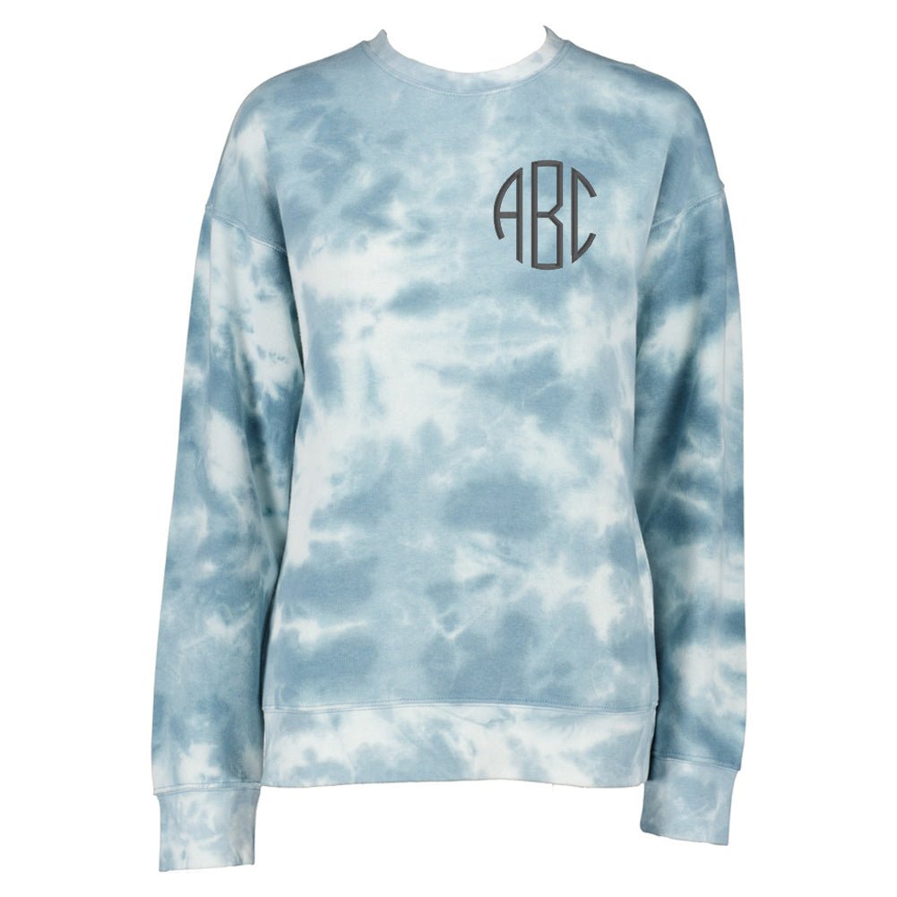 Monogrammed Tie Dye Fleece Sweatshirt