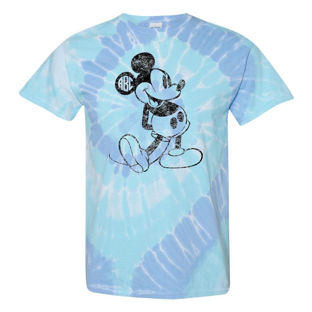 Monogrammed 'Tie Dye Mickey' T-Shirt