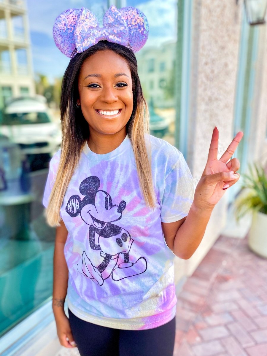 Monogrammed 'Tie Dye Mickey' T-Shirt
