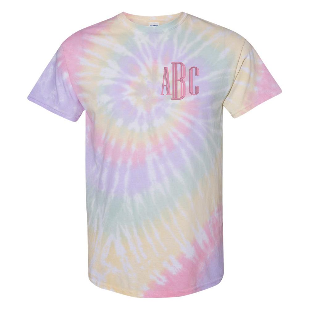 Monogrammed Tie Dye T-Shirt