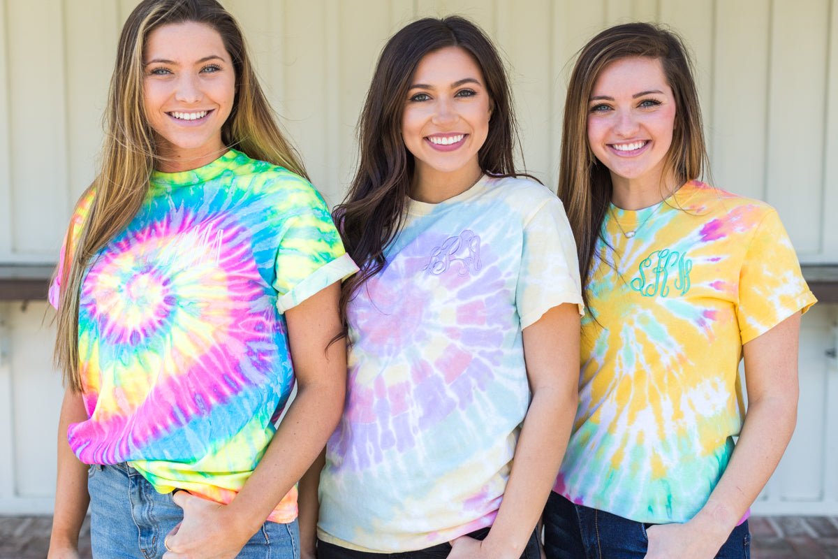 Monogrammed Tie Dye T-Shirt