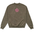 Monogrammed Vintage Leopard Crew