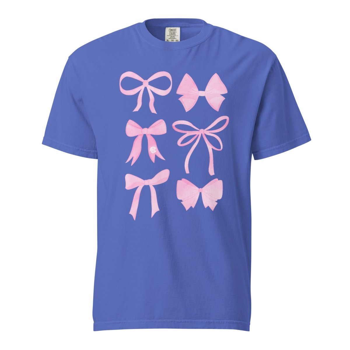 Monogrammed 'Watercolor Bows' T-Shirt