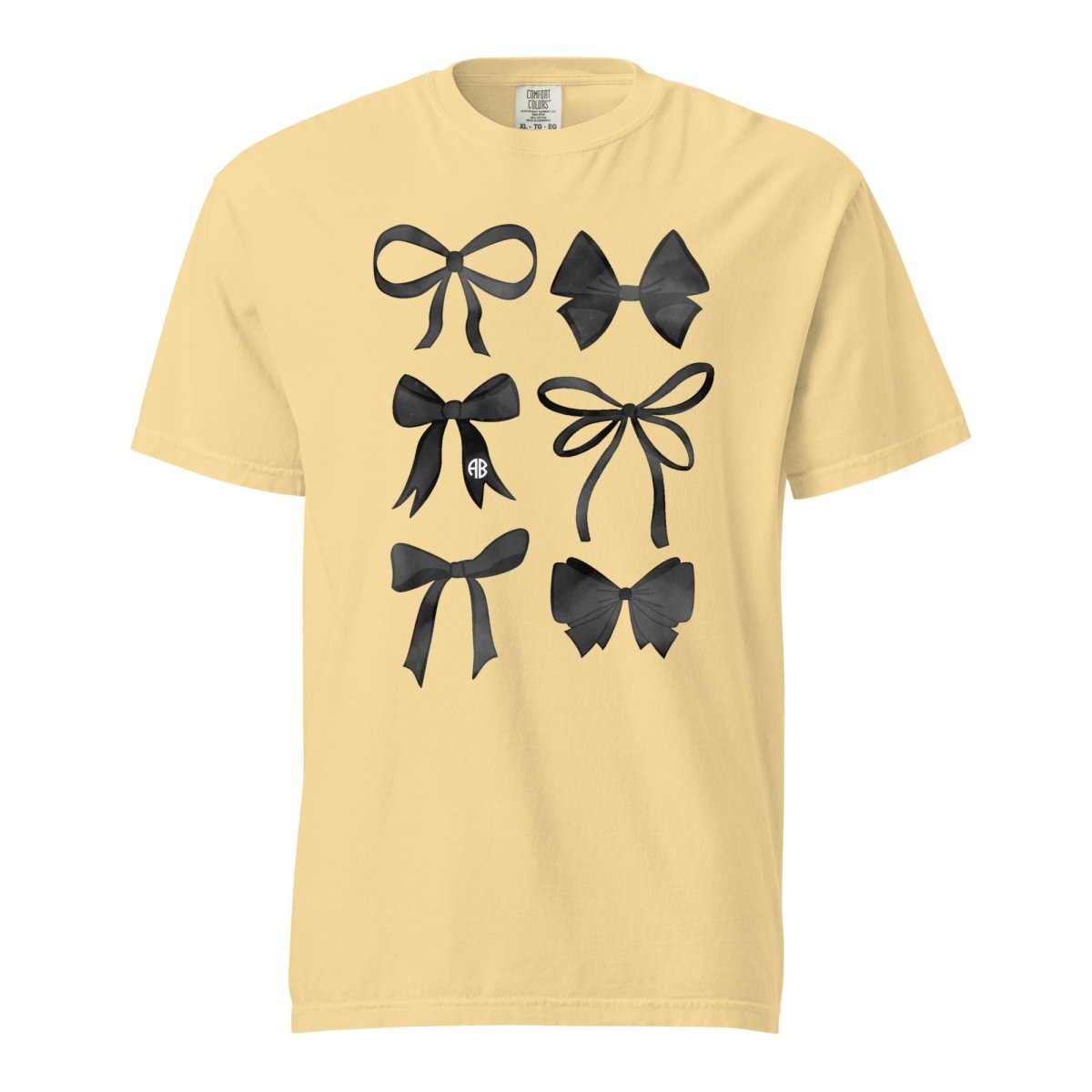 Monogrammed 'Watercolor Bows' T-Shirt