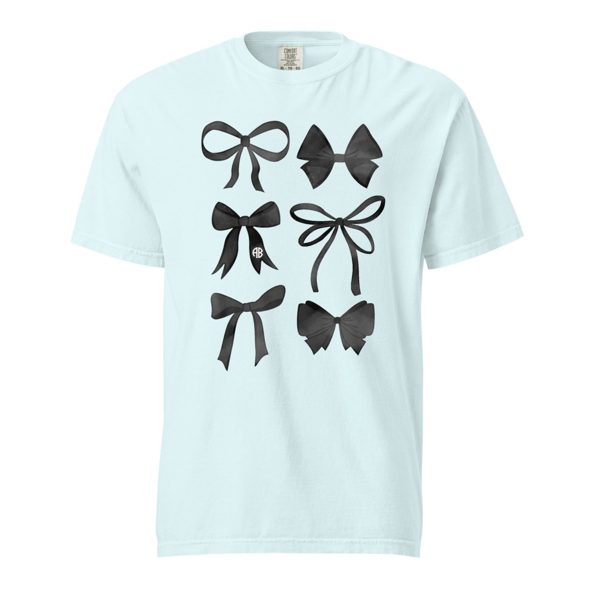 Monogrammed 'Watercolor Bows' T-Shirt