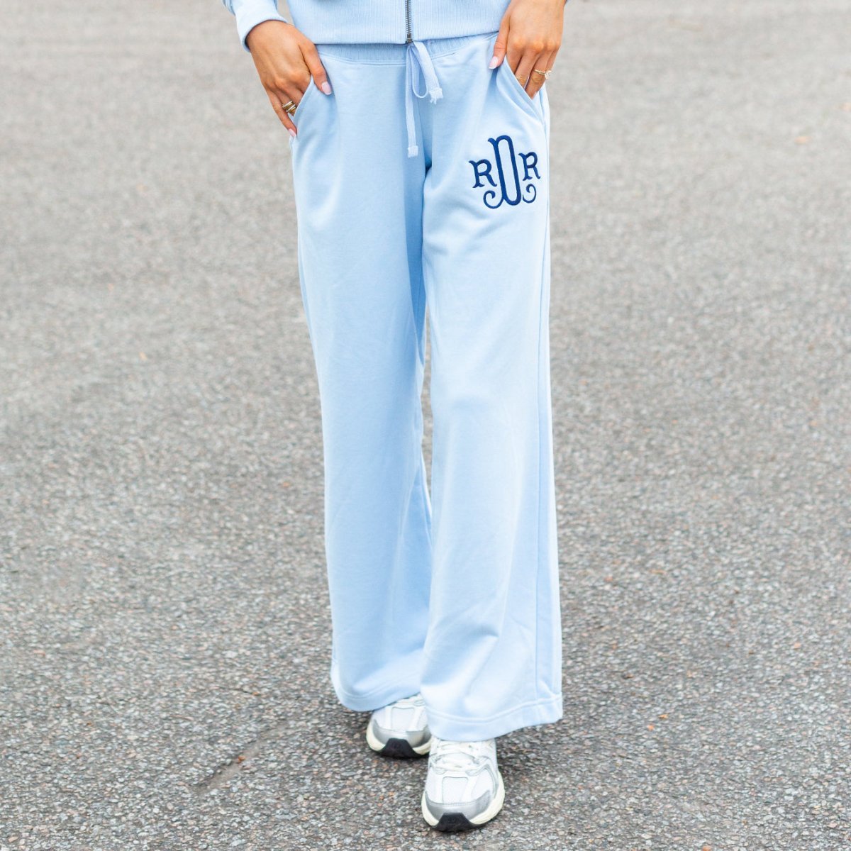Monogrammed Women's Wide Leg Cloud Pants