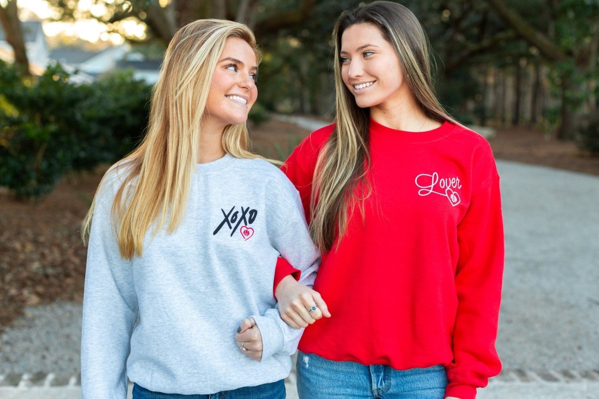 Monogrammed 'XOXO' Crewneck Sweatshirt
