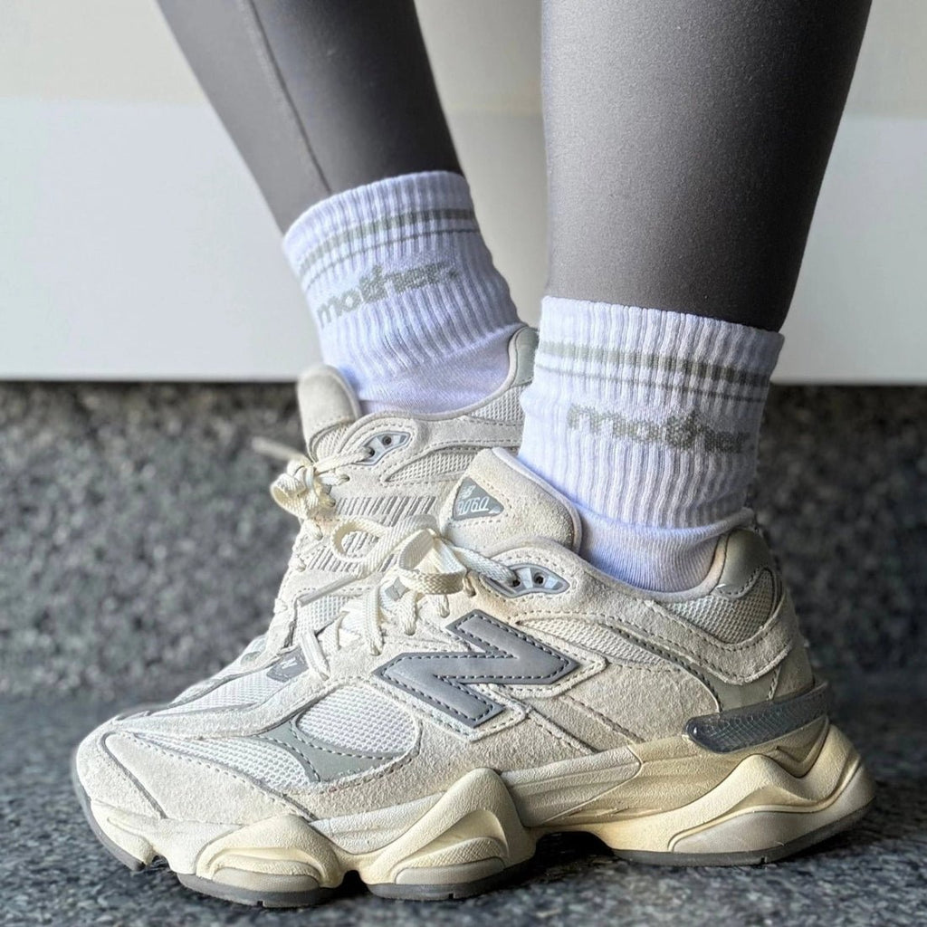 'Mother' Striped Crew Socks