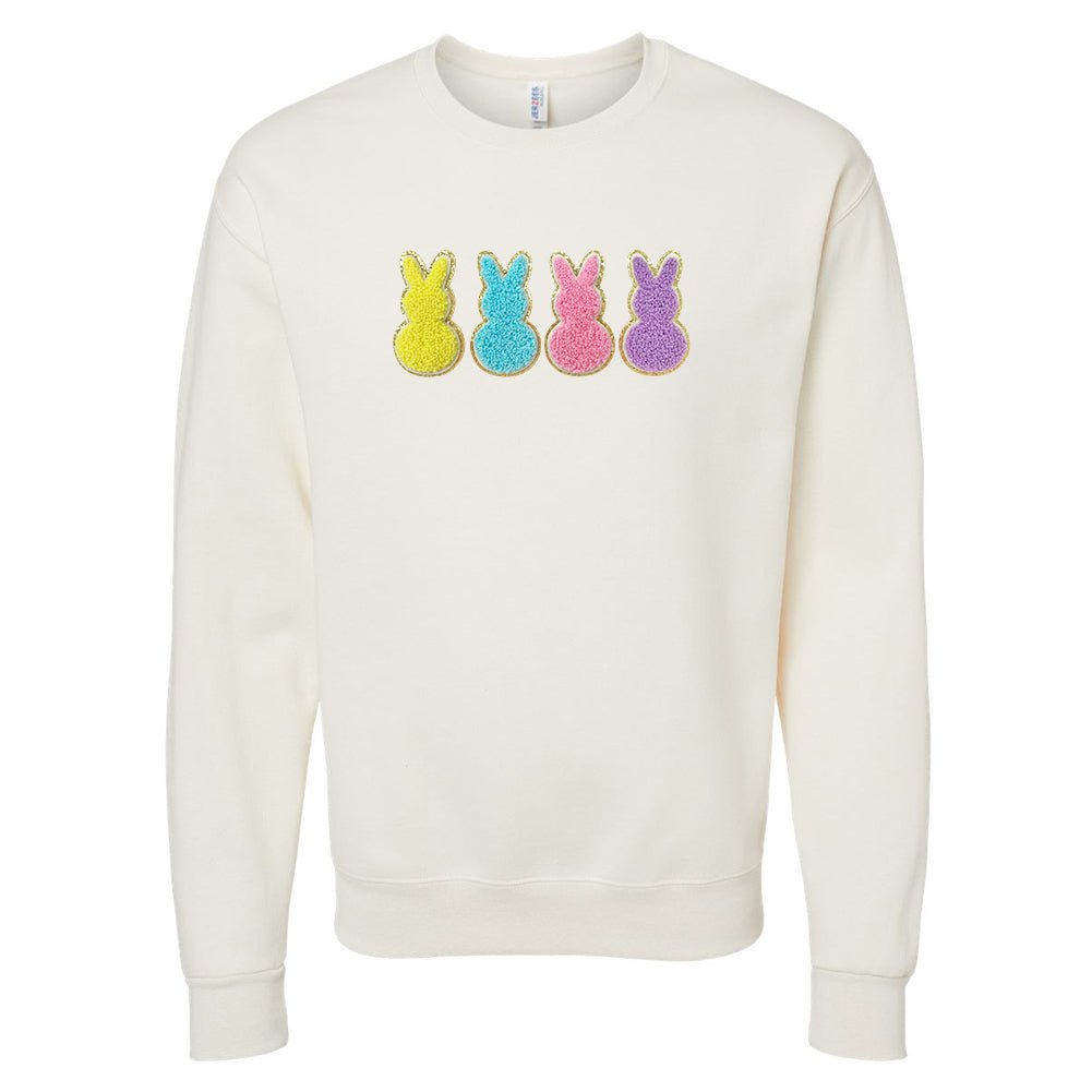 Peeps Letter Patch Crewneck Sweatshirt