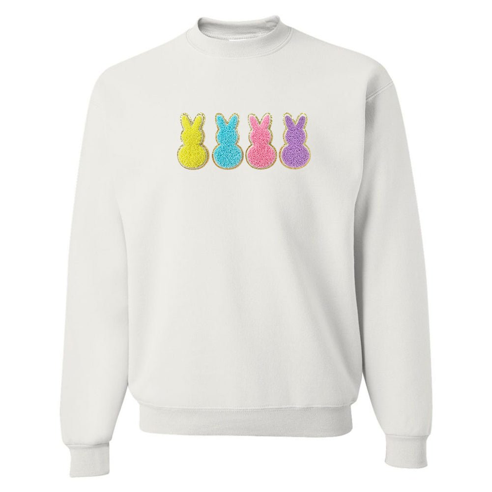 Peeps Letter Patch Crewneck Sweatshirt