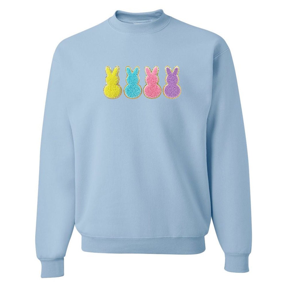 Peeps Letter Patch Crewneck Sweatshirt