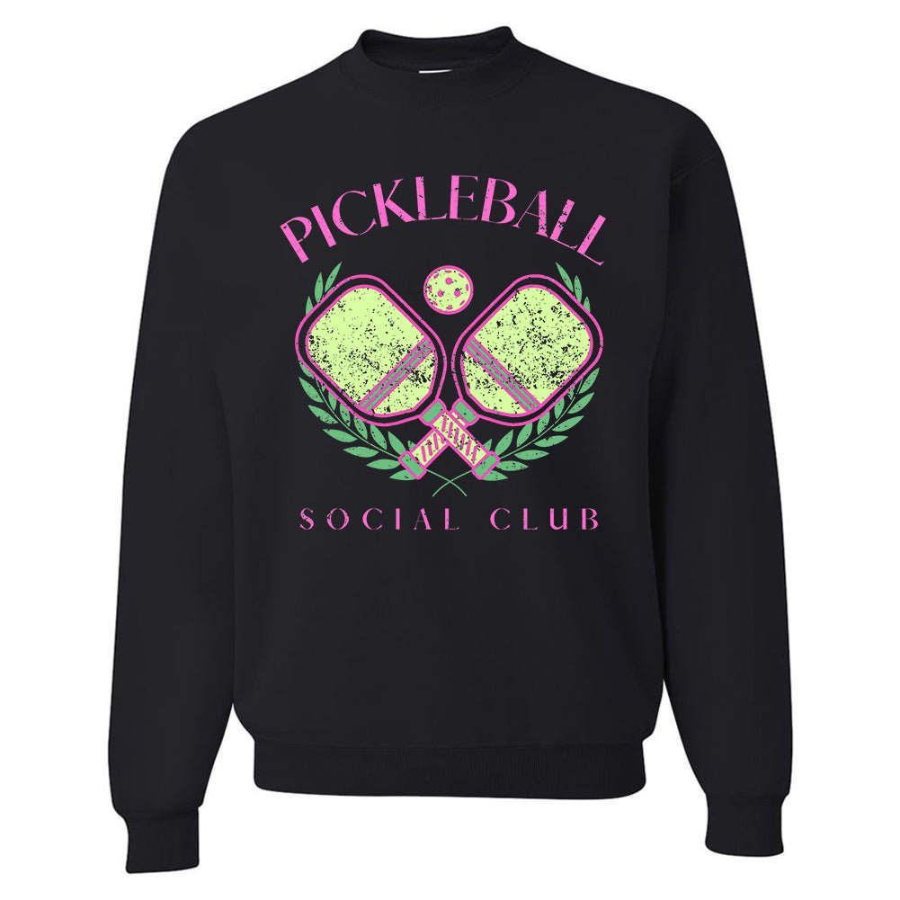 'Pickleball Social Club' Crewneck Sweatshirt