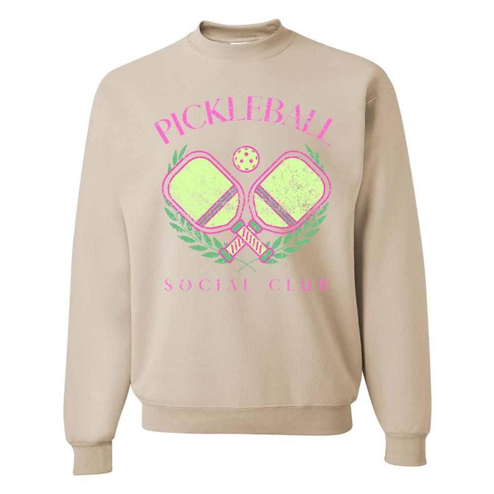 'Pickleball Social Club' Crewneck Sweatshirt