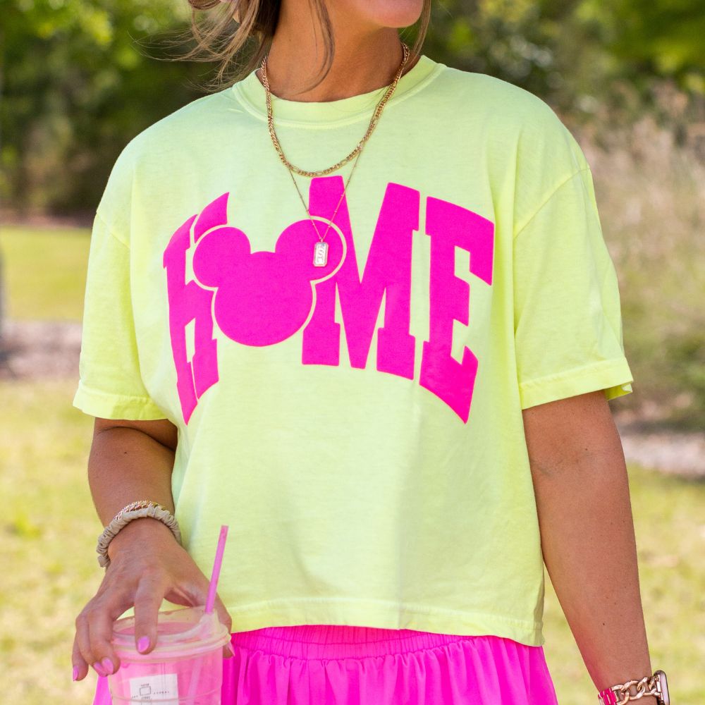 PUFF 'Disney Is HOME' Boxy Tee