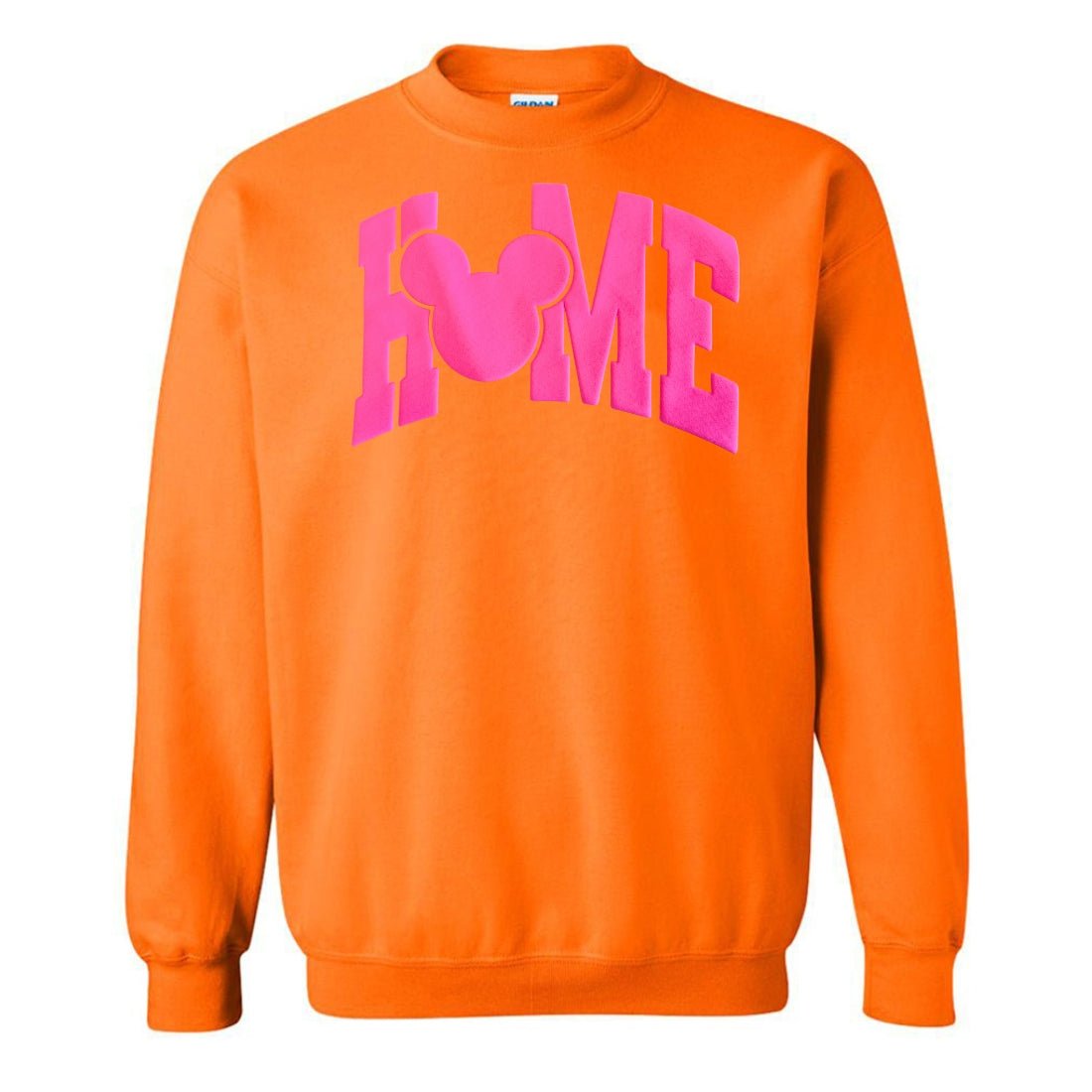 PUFF 'Disney is  HOME' Neon Sweatshirt