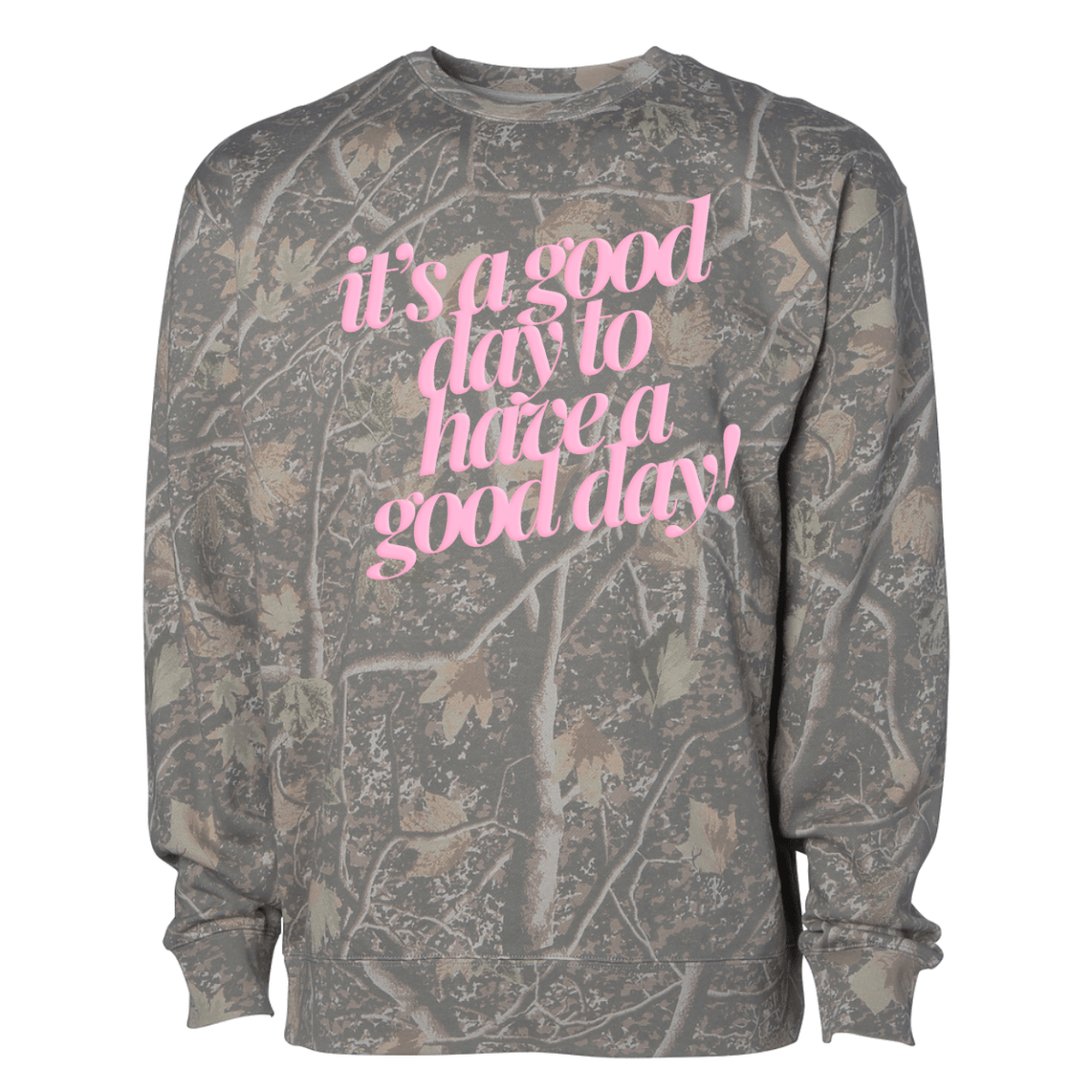 PUFF 'Good Day²' Camo Hideaway Crewneck