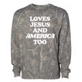 PUFF ‘Free Fallin' Camo Hideaway Crewneck