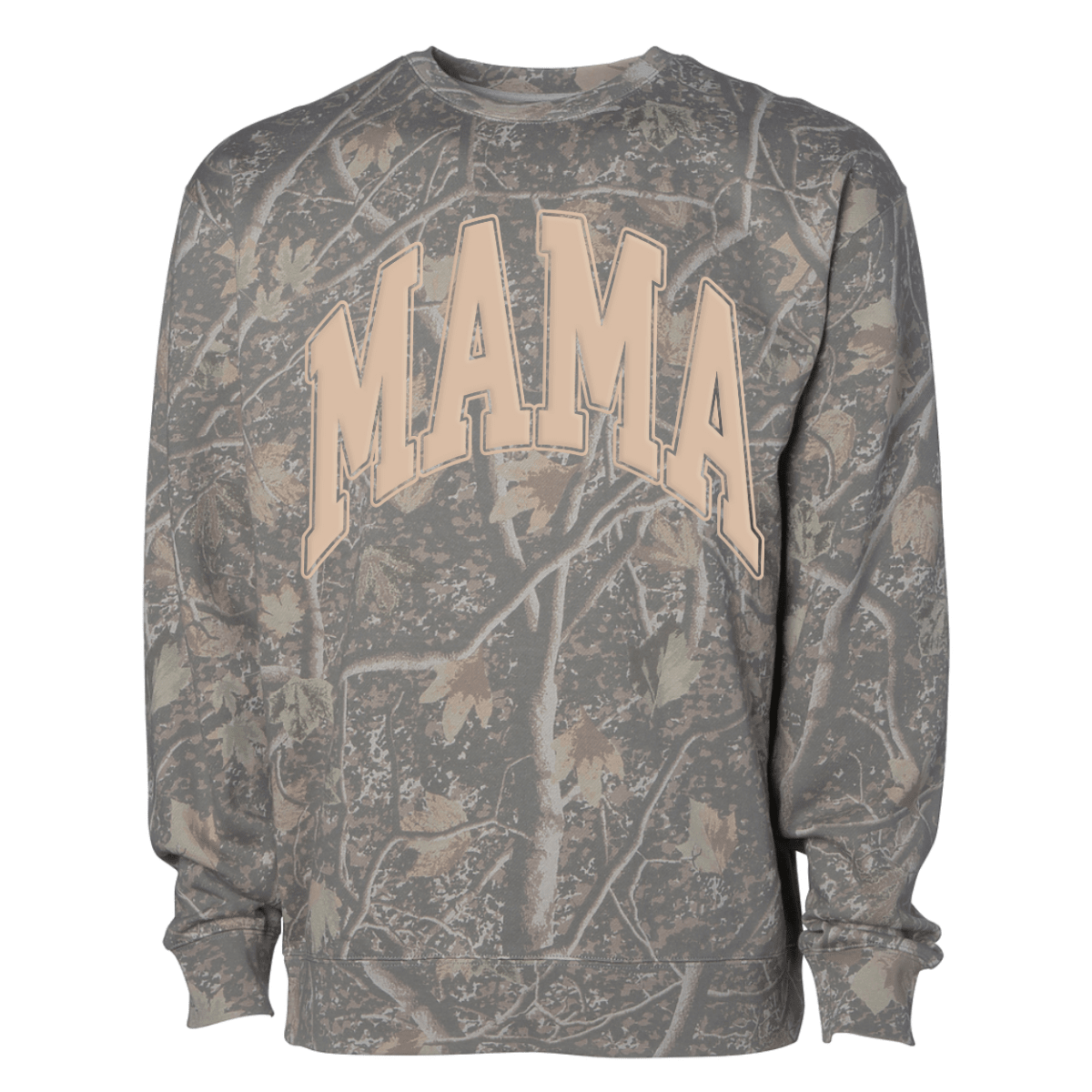 PUFF 'Mama' Camo Hideaway Crewneck