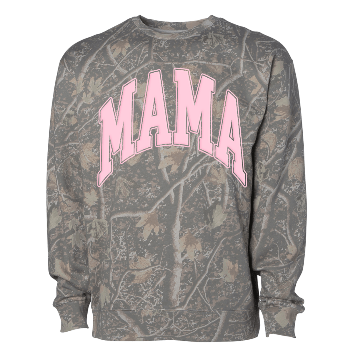 PUFF 'Mama' Camo Hideaway Crewneck