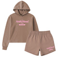 PUFF 'Proud Member: Motherhood Club' Cloud Hoodie & Shorts Set