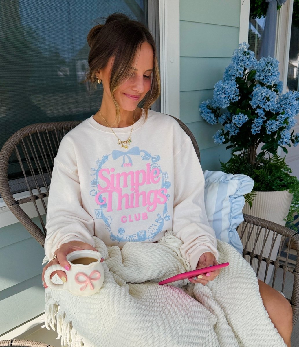 PUFF 'The Simple Things Club' Crewneck Sweatshirt