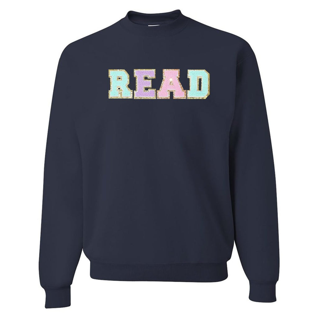 Read Letter Patch Crewneck Sweatshirt