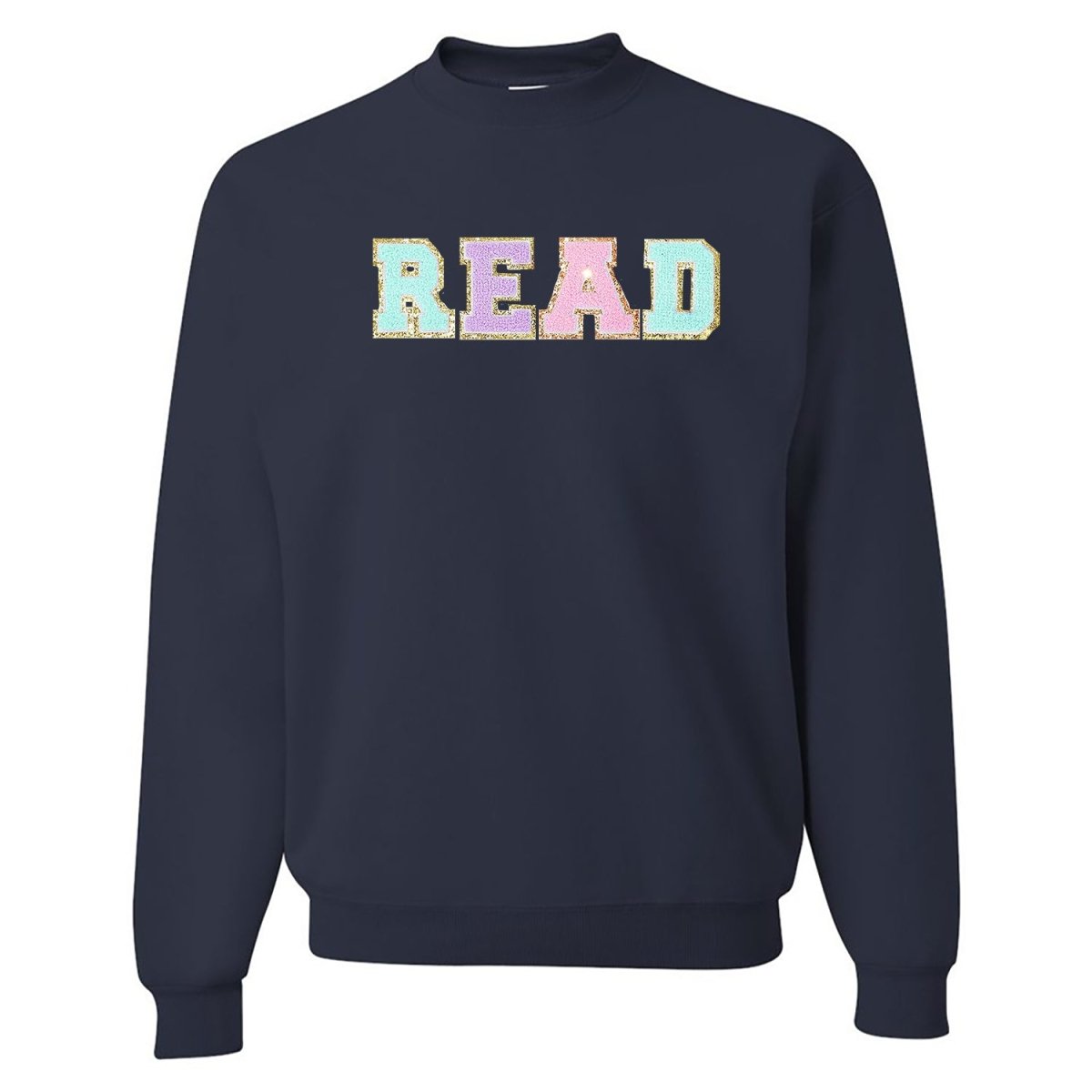 Read Letter Patch Crewneck Sweatshirt