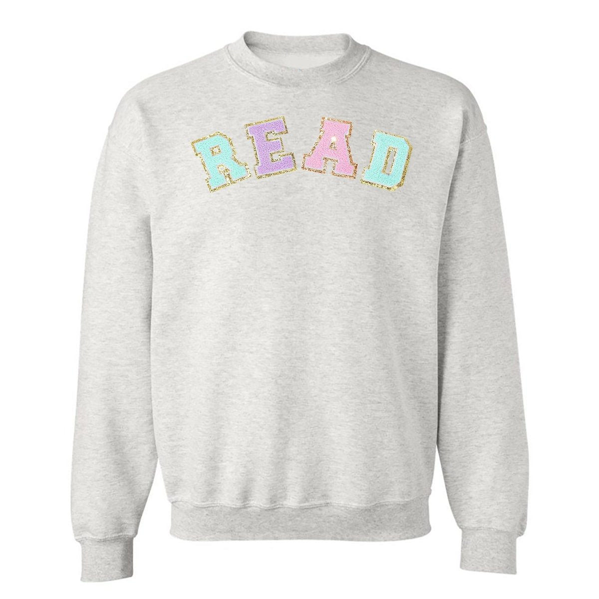 Read Letter Patch Crewneck Sweatshirt