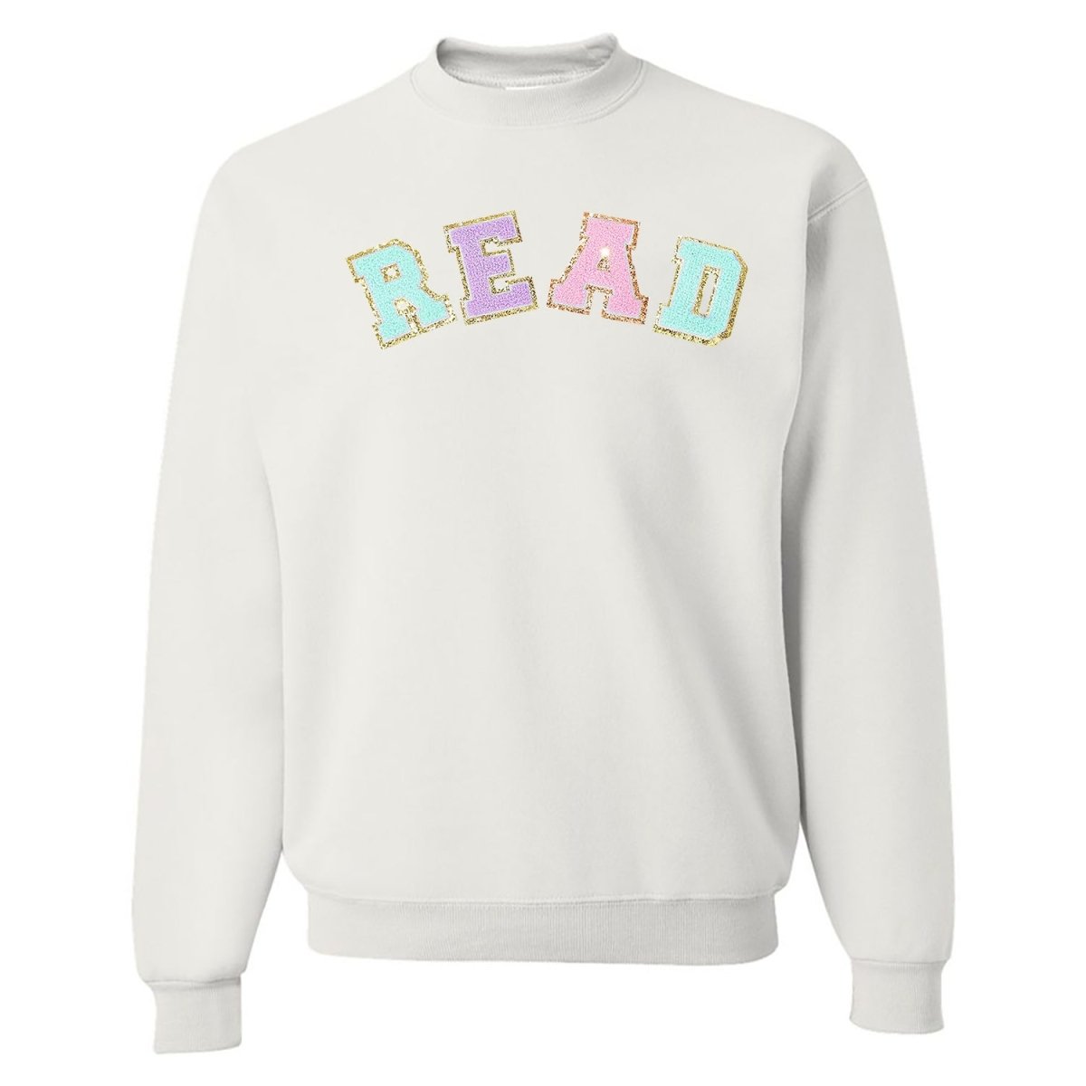 Read Letter Patch Crewneck Sweatshirt