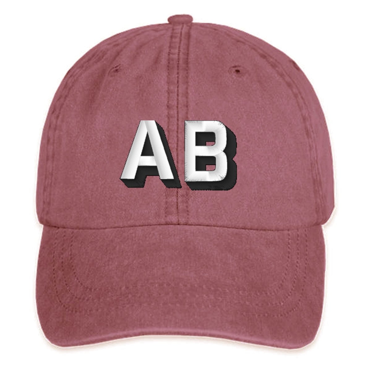 Personalized Shadow Block Initials Baseball Hat