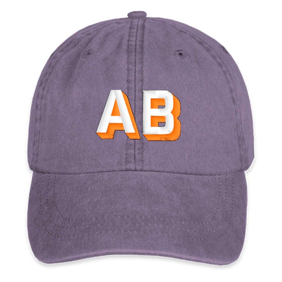 Personalized Shadow Block Initials Baseball Hat