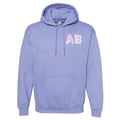 Personalized Shadow Block Initials Hoodie