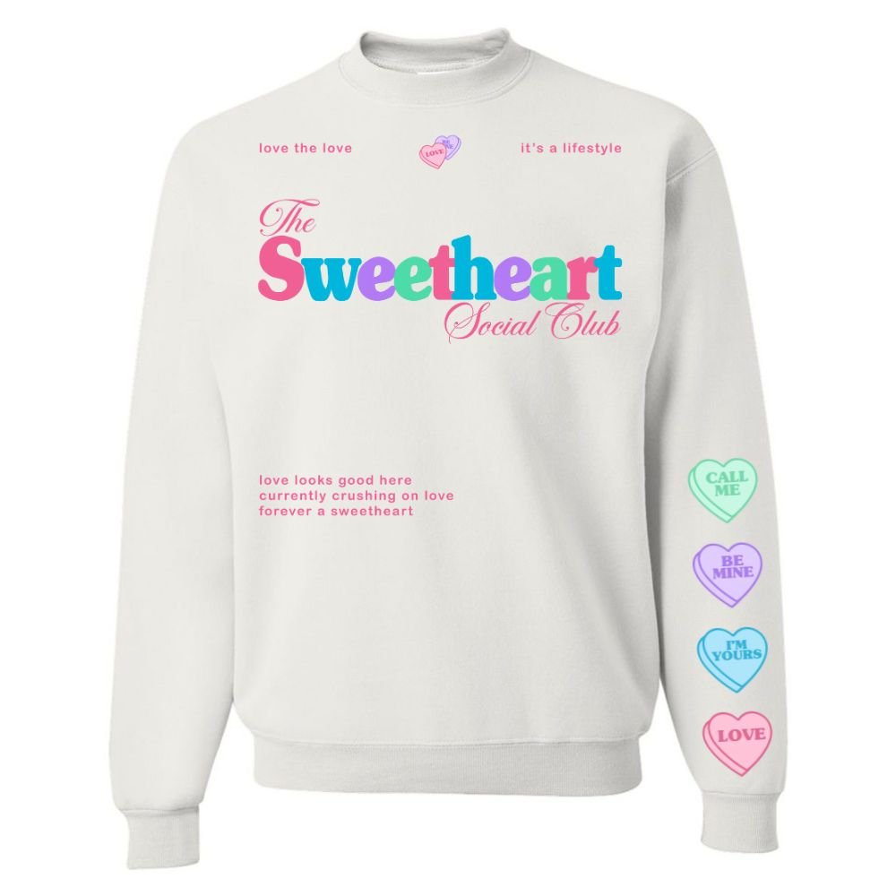 'Sweetheart Social Club' Crewneck Sweatshirt