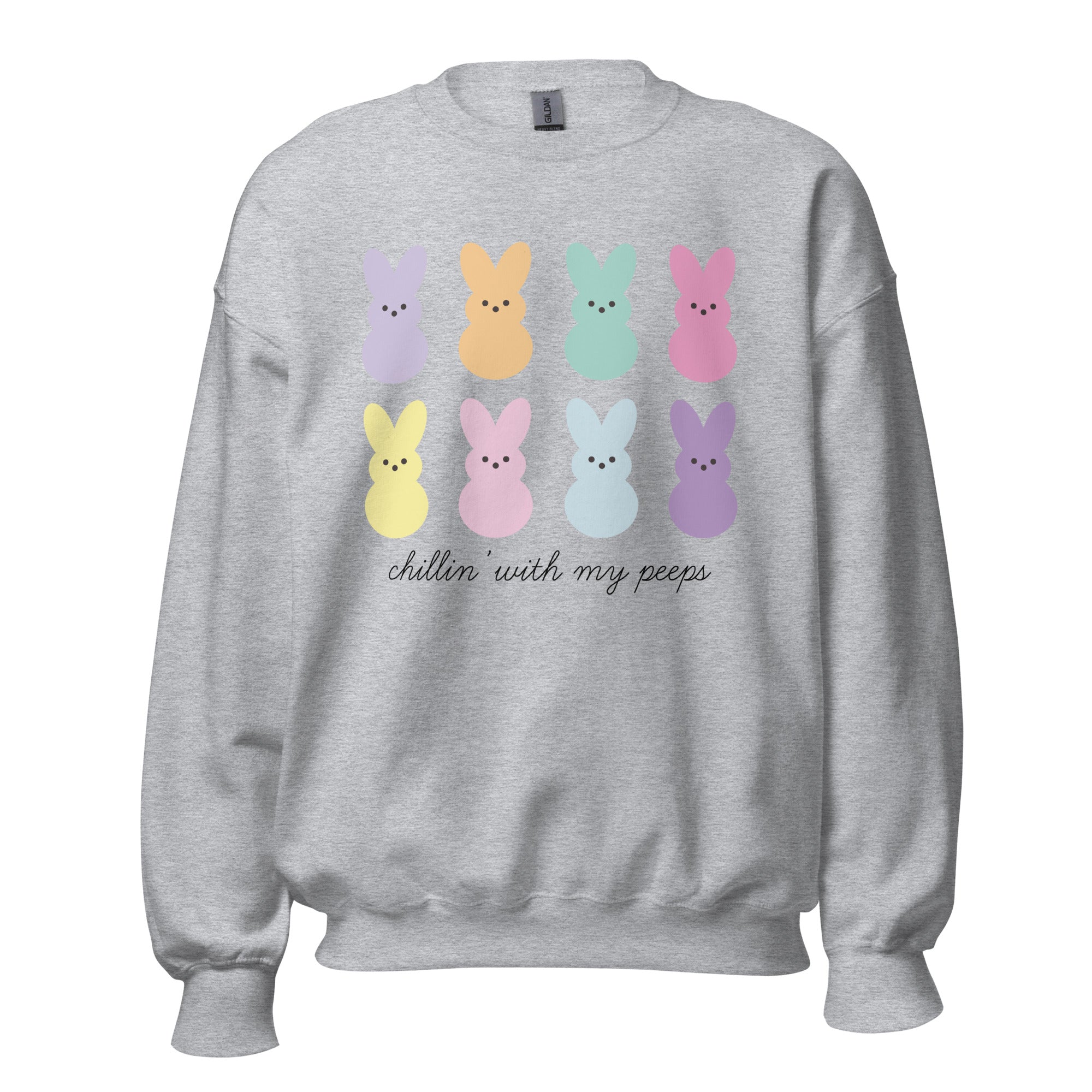 Monogrammed 'Chillin' With My Peeps' Crewneck Sweatshirt